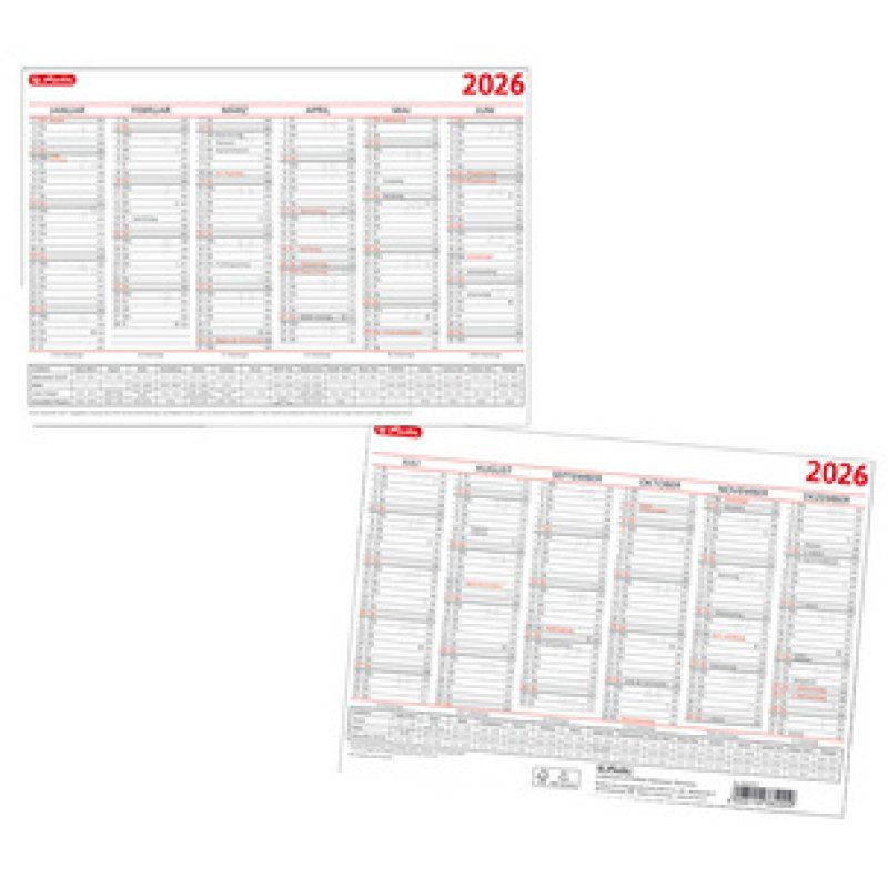 herlitz Tafelkalender 2026, DIN A5