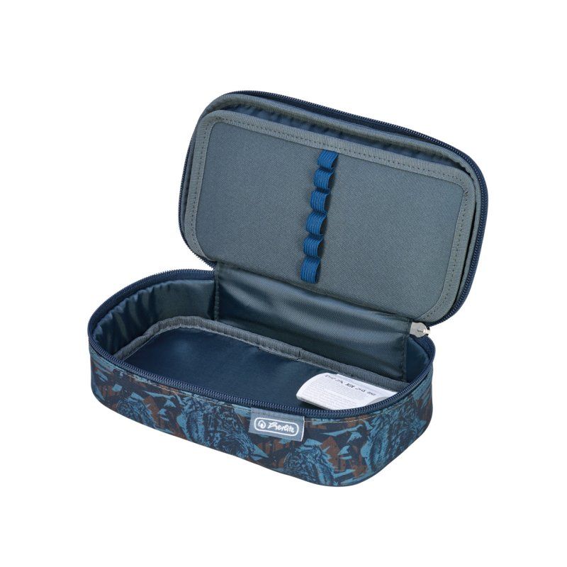 Herlitz beatBox Camo Tiger Soft pencil case Polyester Blue, Dark Blue