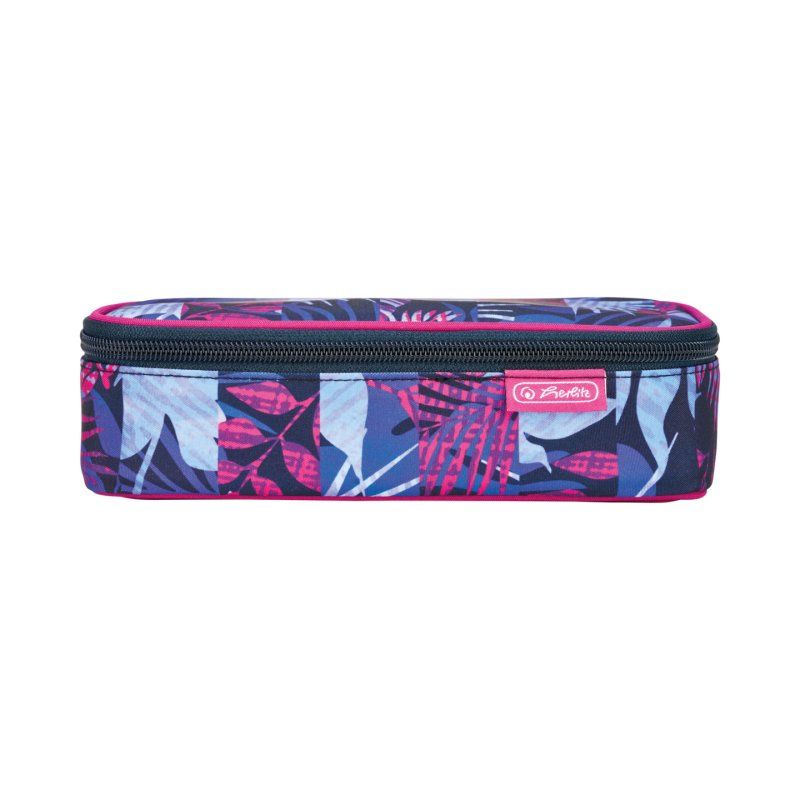 Herlitz beatBox Indigo Flower Soft pencil case Polyester Blue, Purple