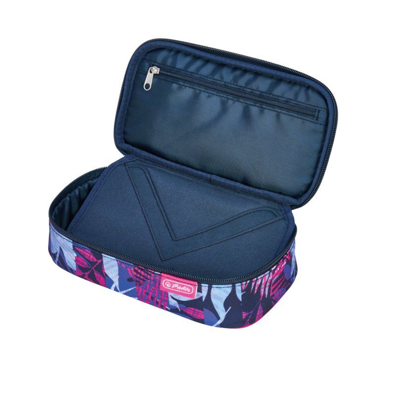 Herlitz beatBox Indigo Flower Trousse à crayons Polyester Bleu, Violet