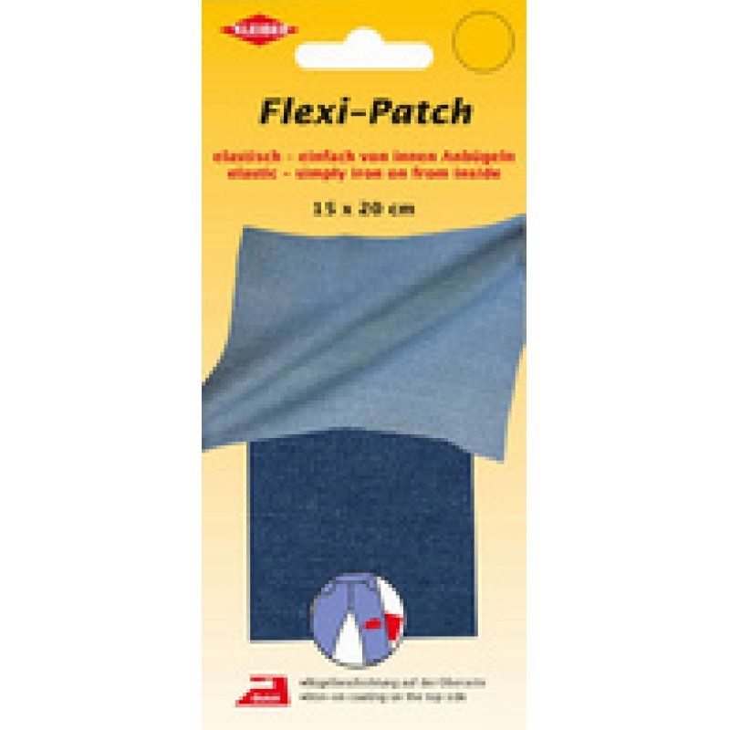 KLEIBER Patch thermocollant, repassage intérieur, jean foncé
