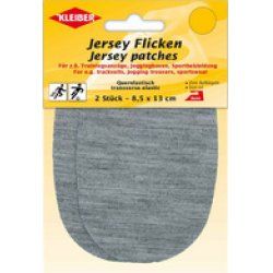 KLEIBER Patch thermocollant jersey, gris clair chiné