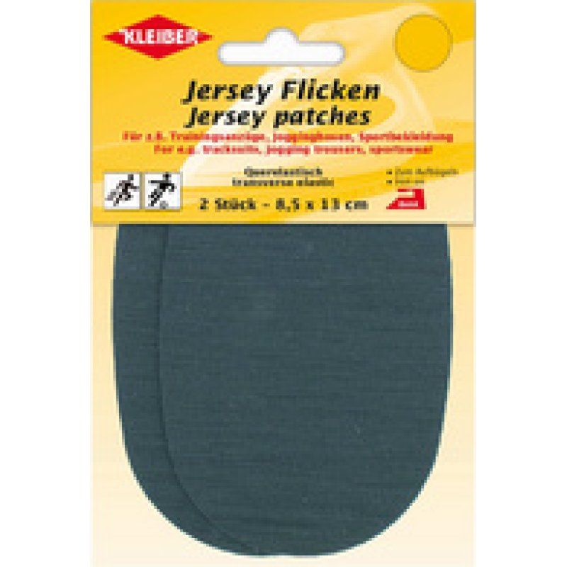 KLEIBER Patch thermocollant jersey, gris clair chiné