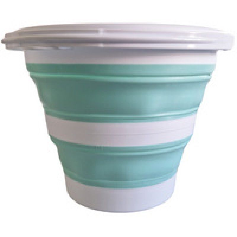 Linden Berg Seau, pliable, rond, 10 litres, bordeaux/blanc