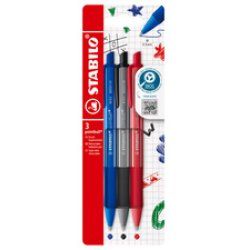 STABILO Stylo bille rétractable pointball colorful, 3 pièces