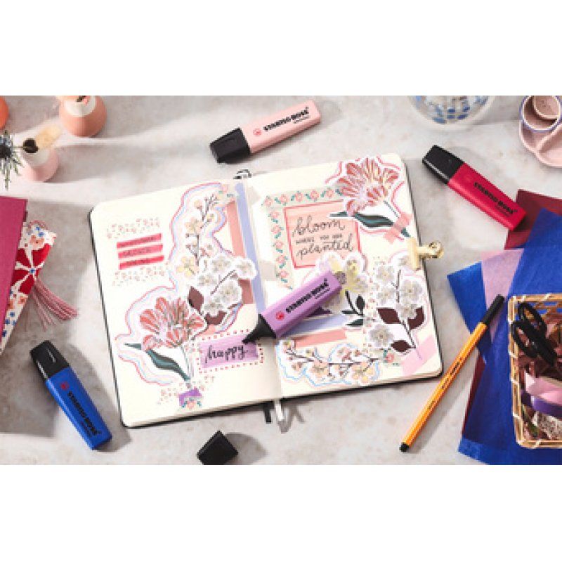 STABILO Surligneur BOSS ORIGINAL NatureCOLORS, étui de 4