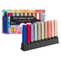 STABILO Surligneur BOSS ORIGINAL NatureCOLORS, set de 10