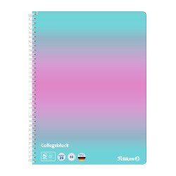 Pelikan Cahier à spirale Color Edition, A4, menthe/rose