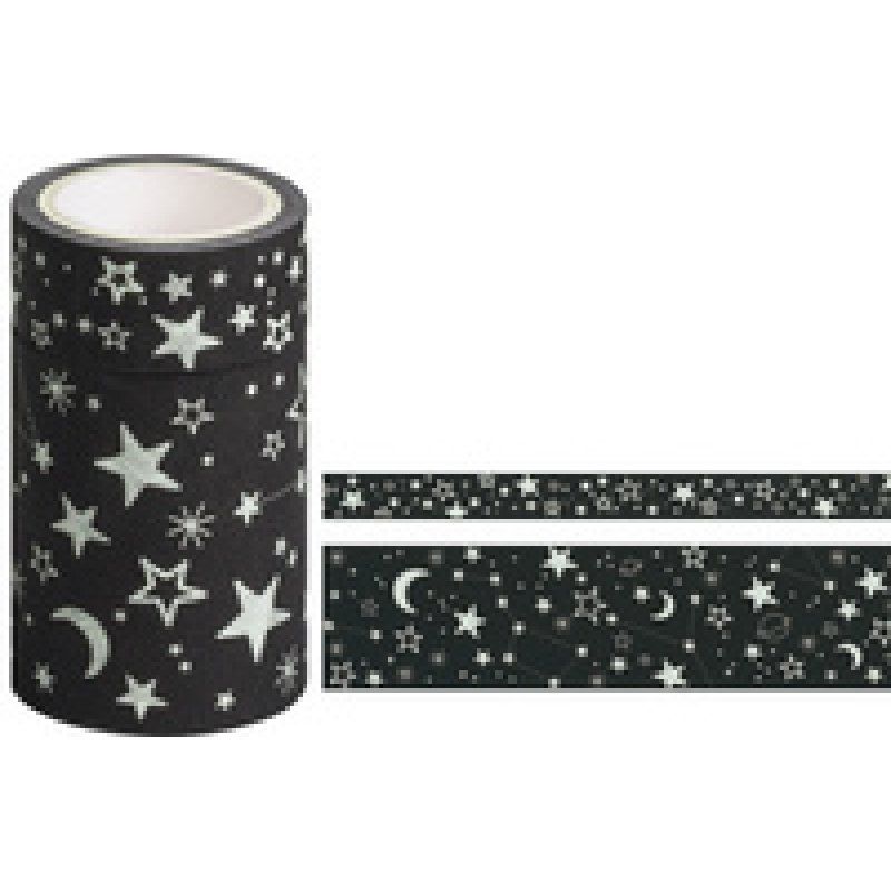 HEYDA Ruban adhésif décoratif Glow in the dark "Étoiles"
