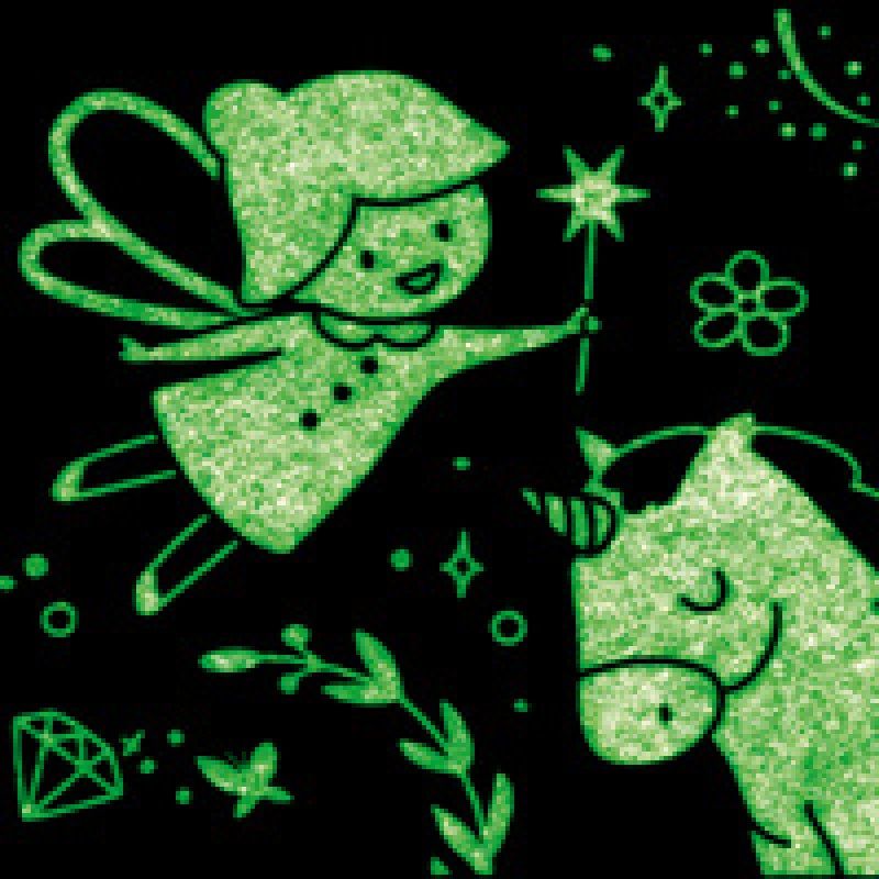 HEYDA Ruban adhésif décoratif Glow in the dark "Étoiles"