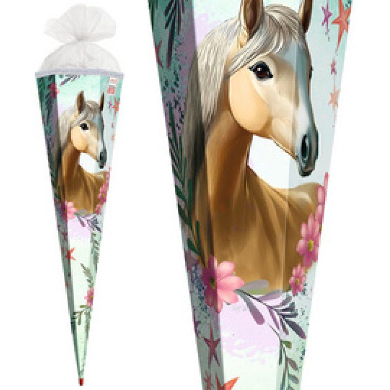 ROTH Schultüte "Pferd Bella", rund, 700 mm