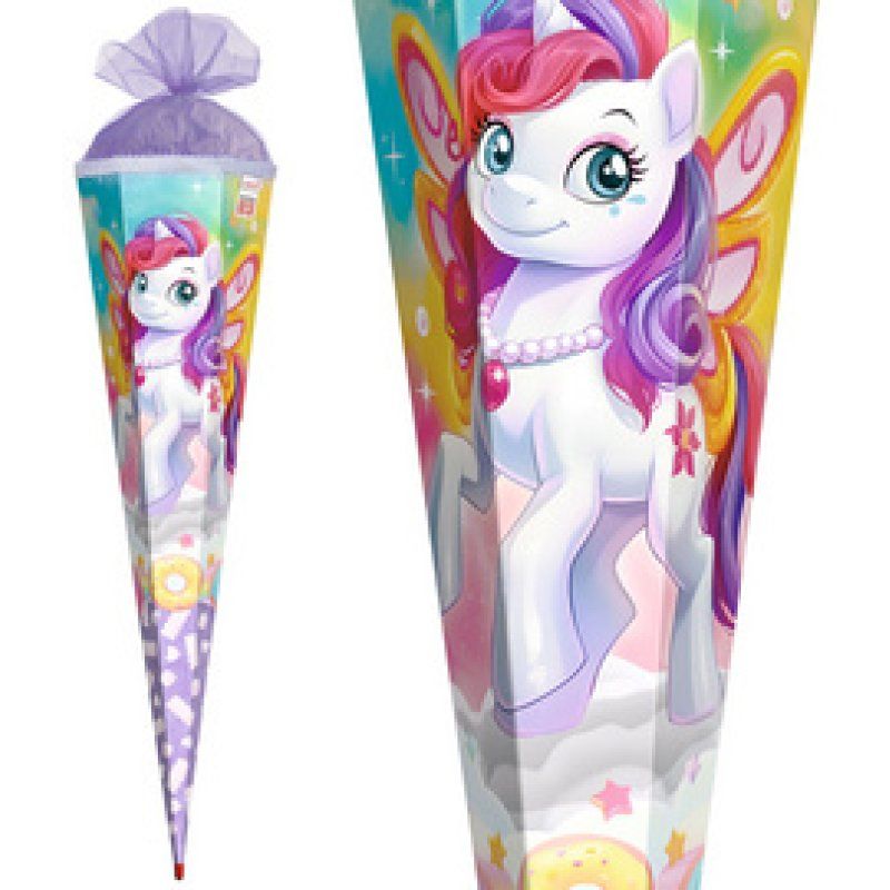 ROTH Schultüte "Feen-Pferd Flora", eckig, 850 mm