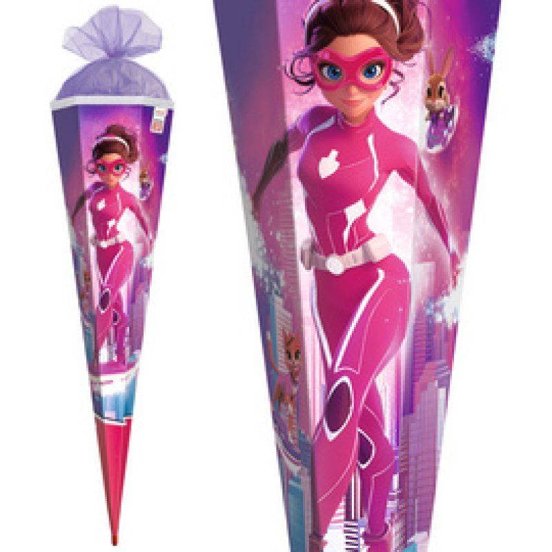 ROTH Schultüte "Agentin Laura", eckig, 850 mm, Folie