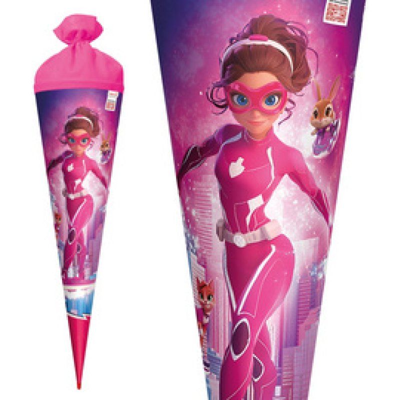 ROTH Schultüte "Agentin Laura", rund, 700 mm, Folie