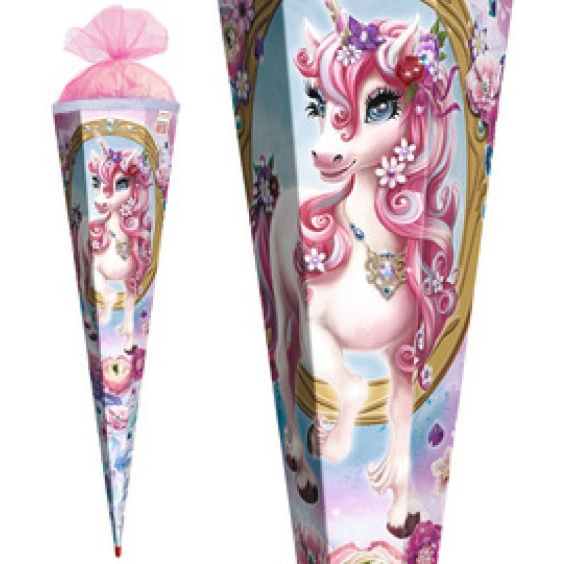 ROTH Schultüte "Einhorn Beauty", eckig, 850 mm