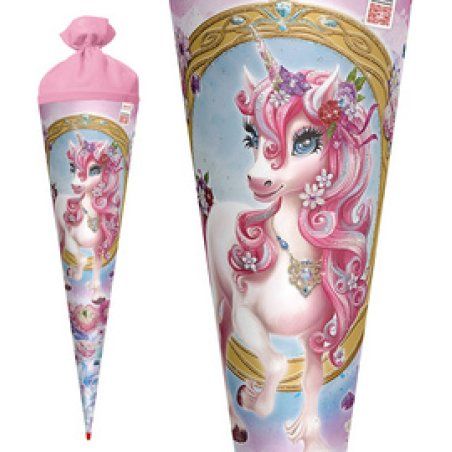 ROTH Schultüte "Einhorn Beauty", rund, 700 mm