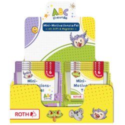 ROTH Mini-Motivationstafel "ABC Freunde", 10er Display