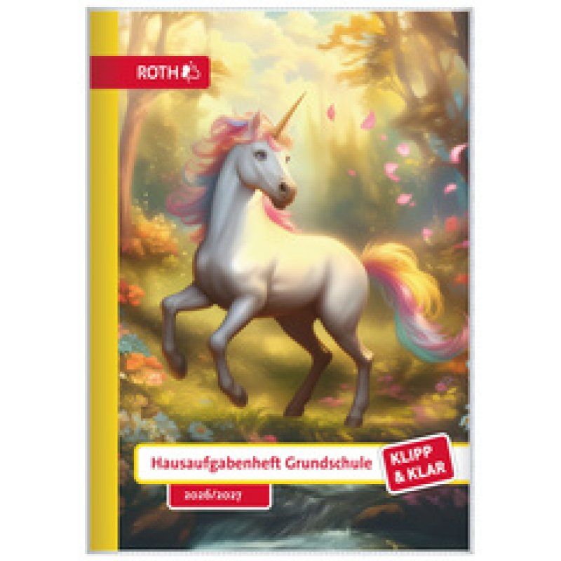 ROTH Hausaufgabenheft Klipp & Klar "Einhorntraum"