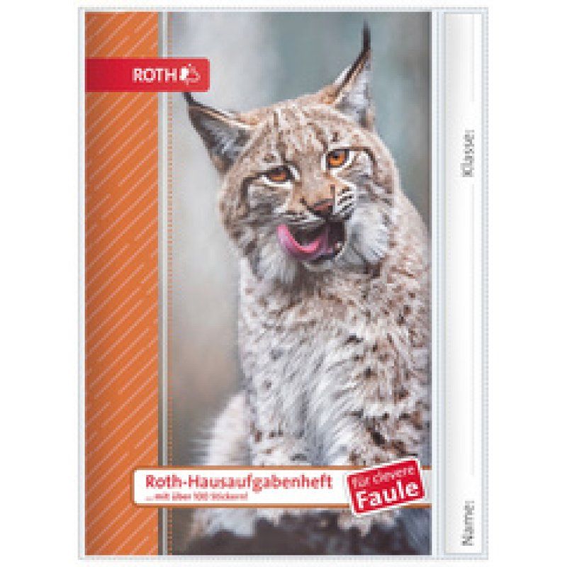 ROTH Hausaufgabenheft Tiere für clevere Faule "Luchs"