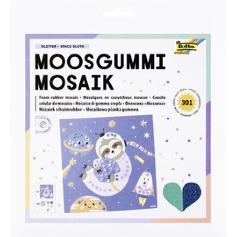 folia Mosaïque en caoutchouc mousse "SPACE SLOTH" 301 pièces