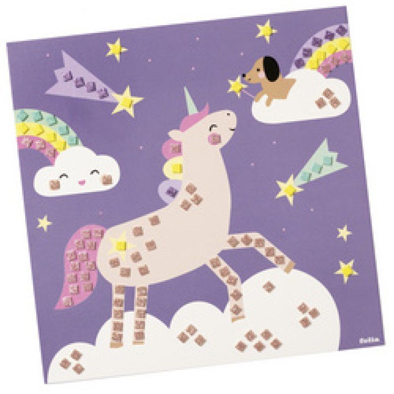 folia Mosaïque en caoutchouc mousse "UNICORN", 301 pièces
