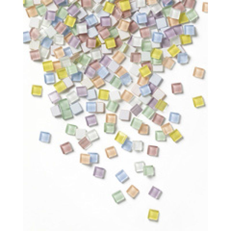 folia Carreau de verre pour mosaïque PASTEL, 10 x 10 mm