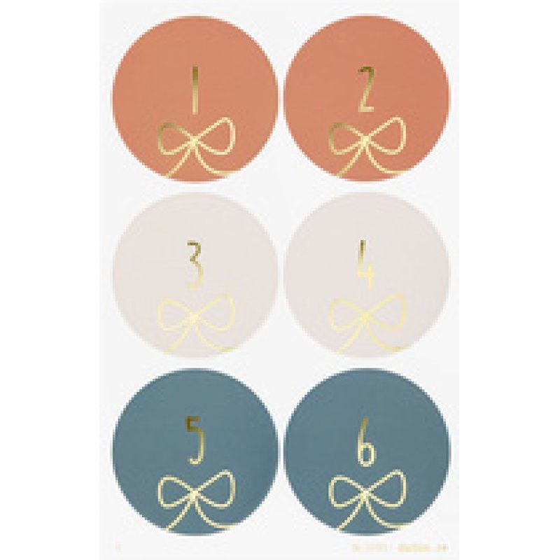 folia Stickers pour calendrier de l'Avent "STARS GOLD"