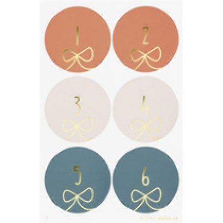 folia Stickers pour calendrier de l'Avent "STARS GOLD"