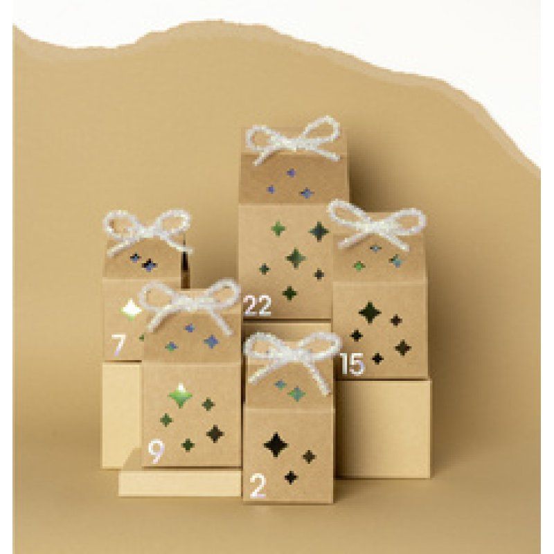 folia Stickers calendrier de l'Avent "NUMBERS IRIDESCENT"