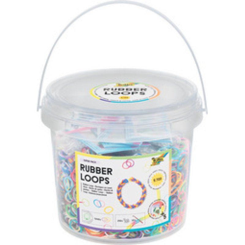 folia Rubber Loops Super Pack, 5.700 pièces, dans un seau