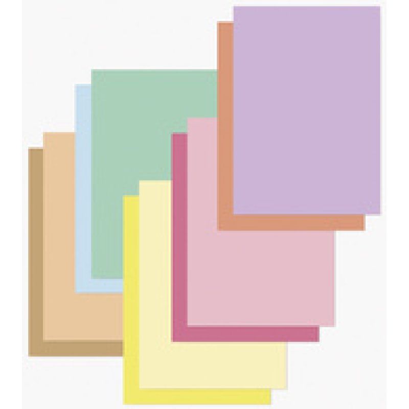 folia Bloc de papier coloré et de carton PASTEL, A6
