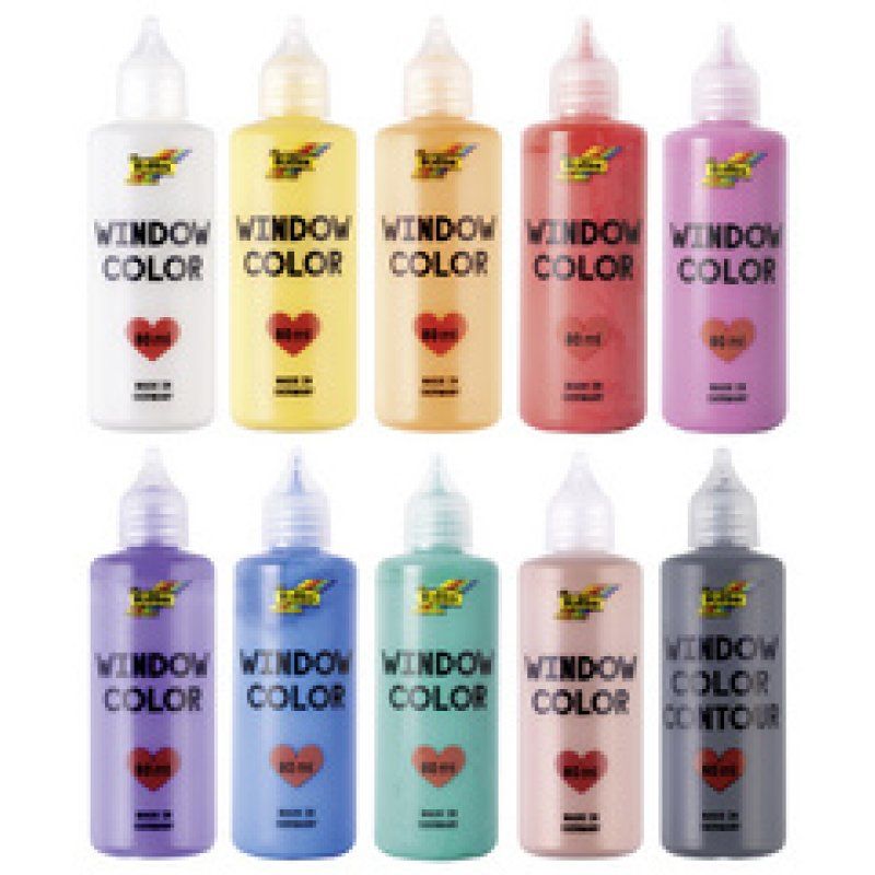 folia Kit Window Color Jumbo BASIC BIG, 10 x 80 ml