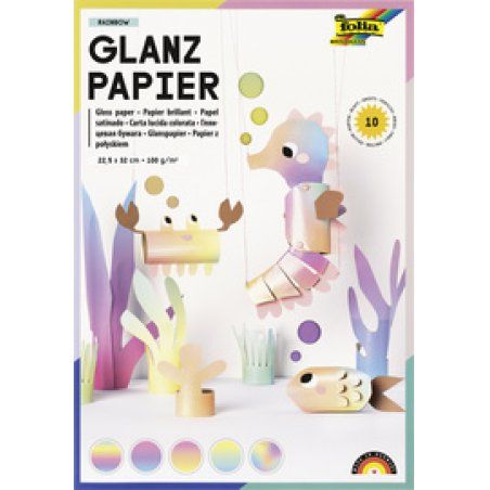 folia Papier brillant Rainbow, 225 x 320 mm, 100 g/m2