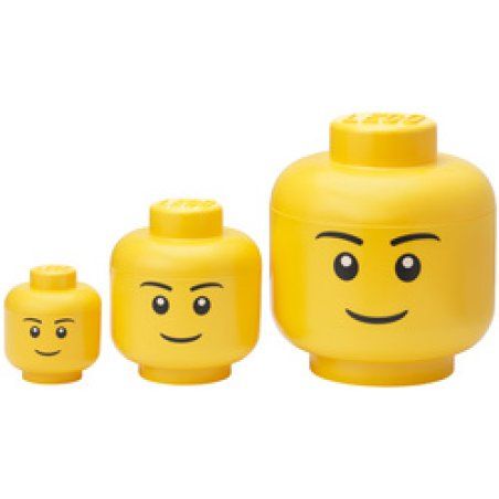 LEGO Set de boîtes en forme de tête STORAGE HEAD SILLY