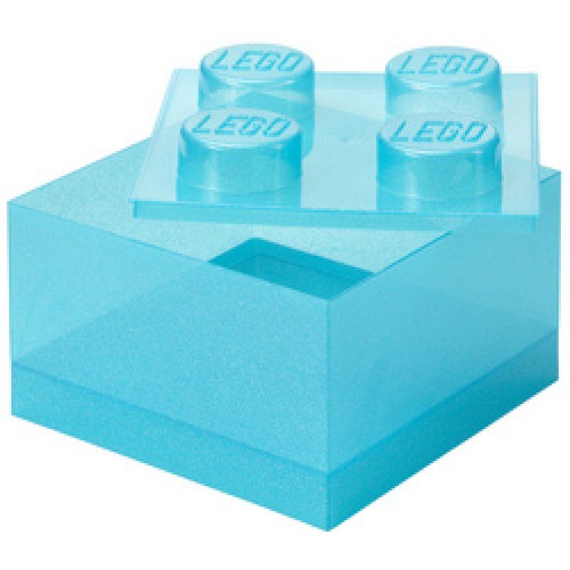 LEGO Brique STORAGE BRICK 4 GLITTER, violet clair