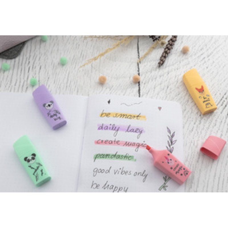 EBERHARD FABER Surligneur Mini Animal, étui en carton de 4