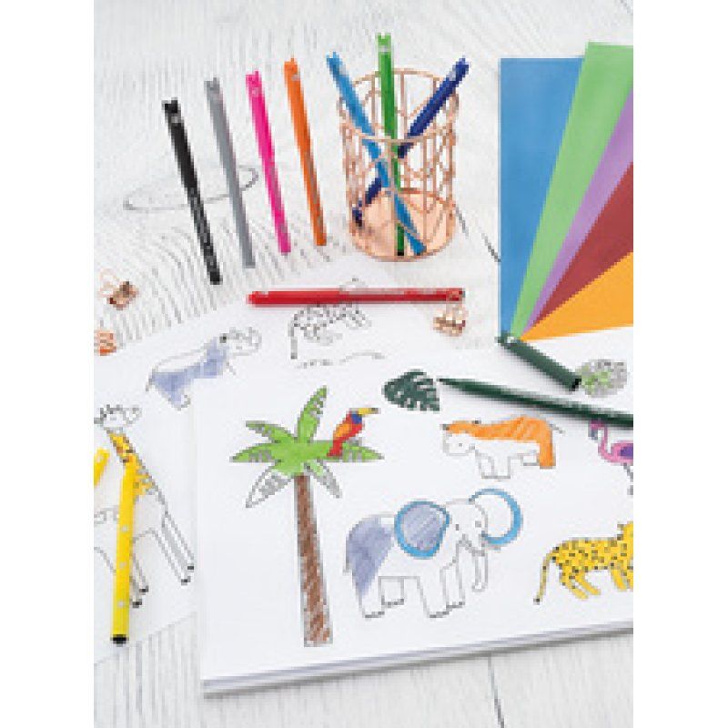 EBERHARD FABER Feutre Animal COLORI, étui en carton de 12