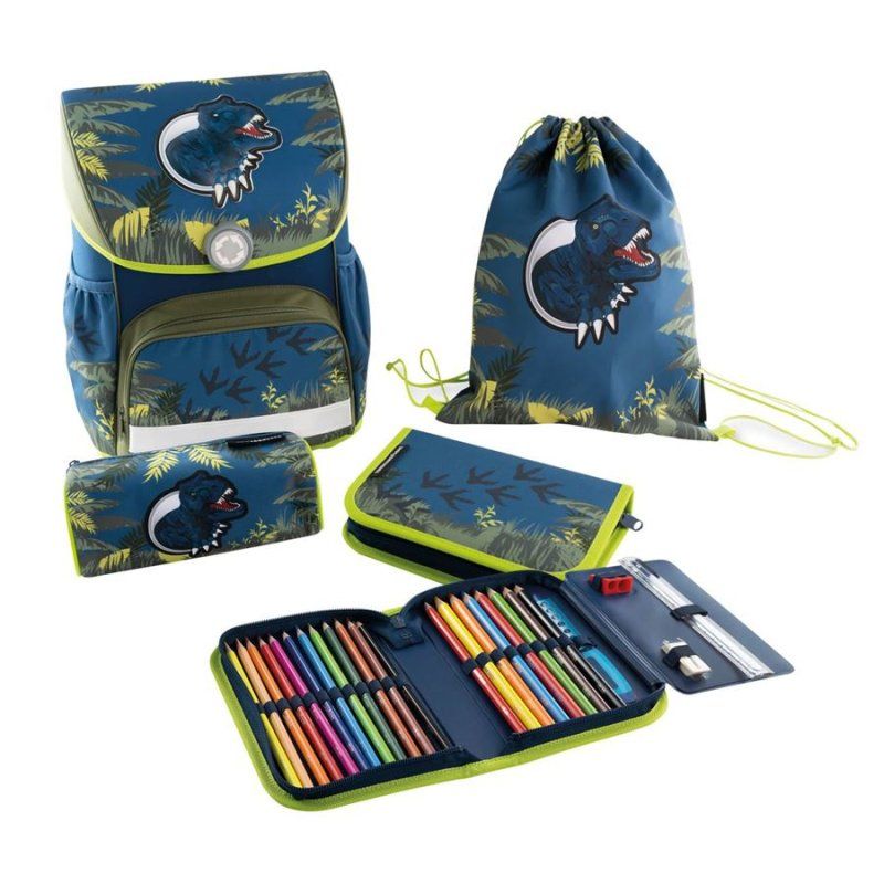 Eberhard Faber 577651 Ensemble de cartables Garçon Polyéthylène téréphthalate (PET) Bleu, Vert