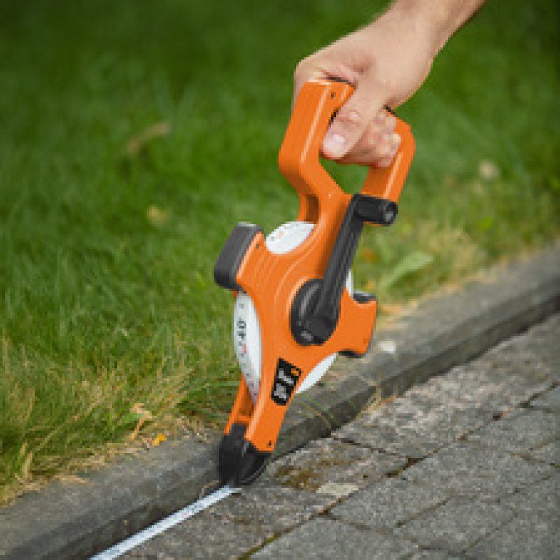 Bradas Décamètre fibre de verre avec manivelle, 30 m