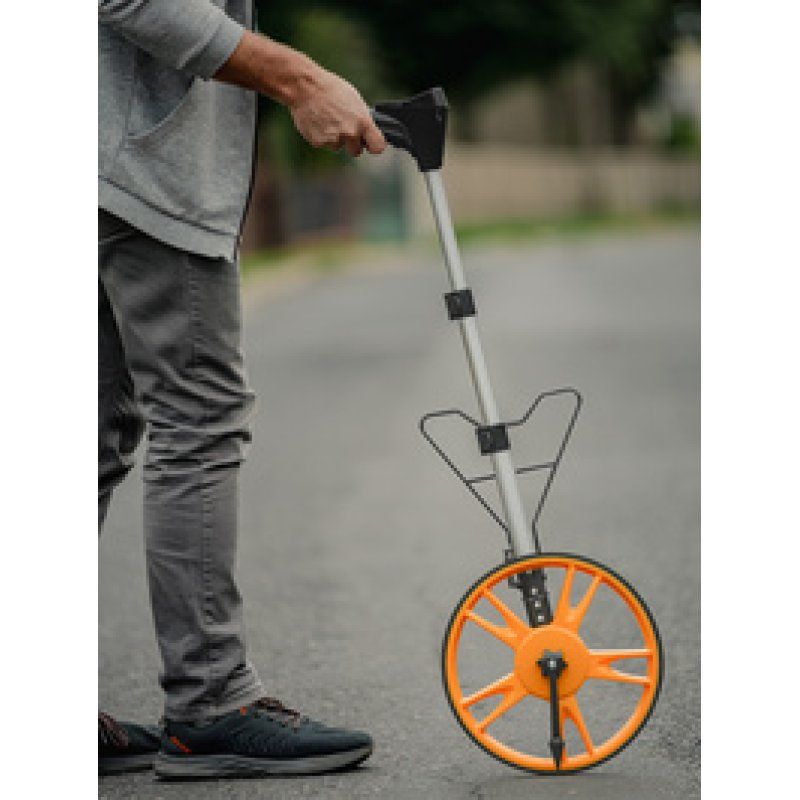 Bradas Odomètre avec compteur digital & manche télescopique