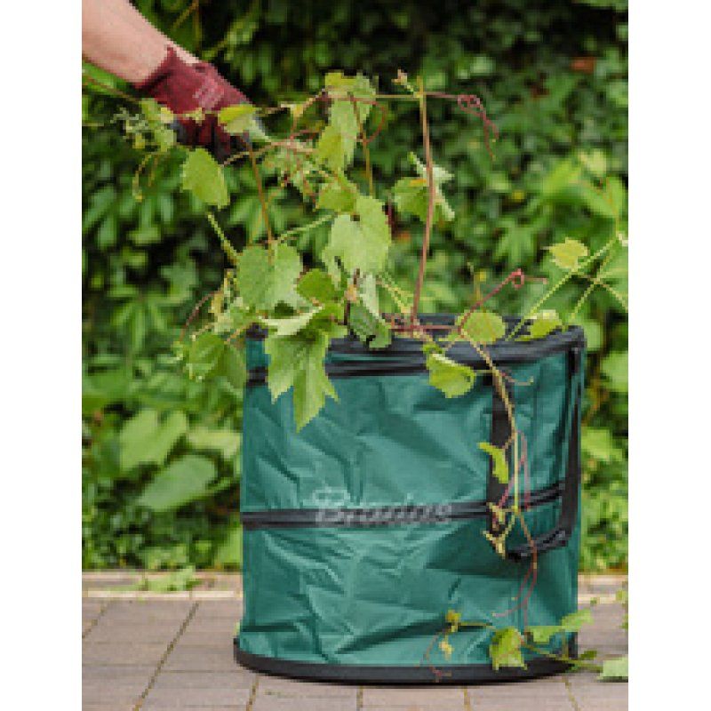 Bradas Sac à végétaux POP UP, 120 litres, vert foncé