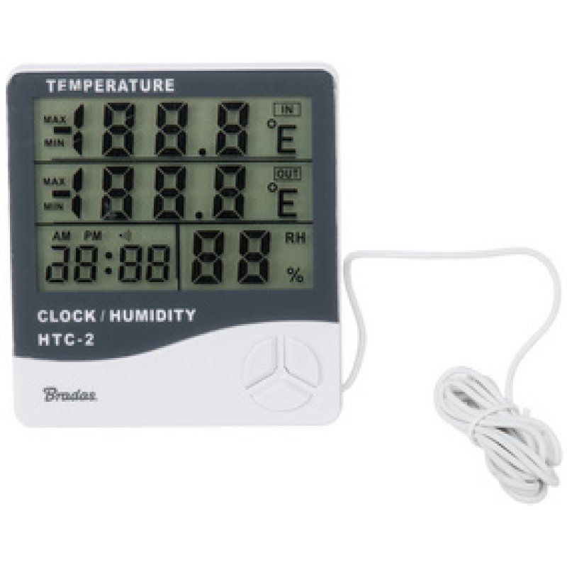 Bradas Station météo avec capteur extérieur WHITE LINE