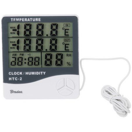 Bradas Station météo avec capteur extérieur WHITE LINE