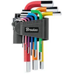 Bradas Jeu de clés Allen, 9 pièces, multicolore