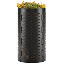 Bradas Poubelle à compost, 180 litres, en HDPE, noir