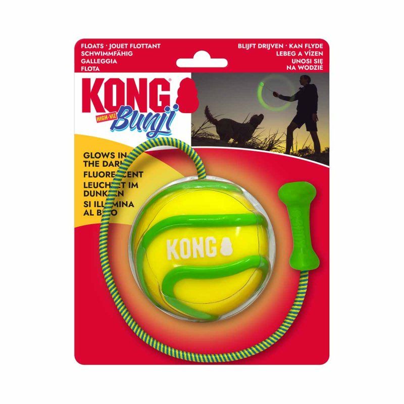 Kong - BUNJI HIGH-VIZBALL - Bright, High-Visibility Colors - 51.5x8.5CM