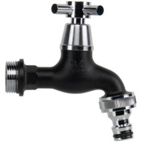 Bradas Robinet 3/4", boisseau sphérique, noir mat