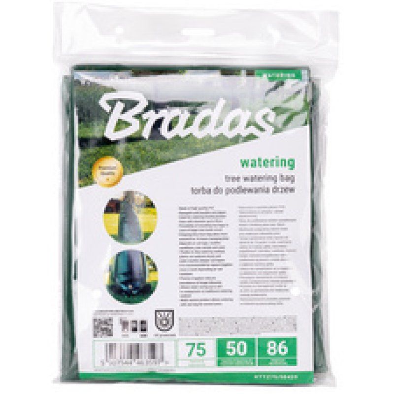 Bradas Sac d'arrosage pour arbres, PVC, 75 litres, vert
