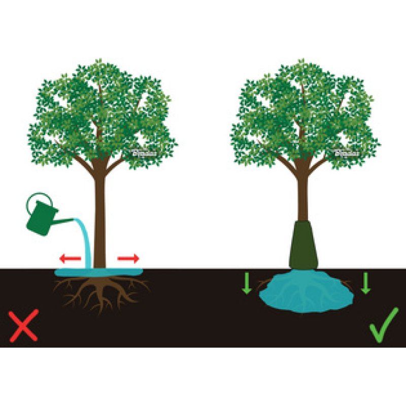 Bradas Sac d'arrosage pour arbres, PVC, 75 litres, vert