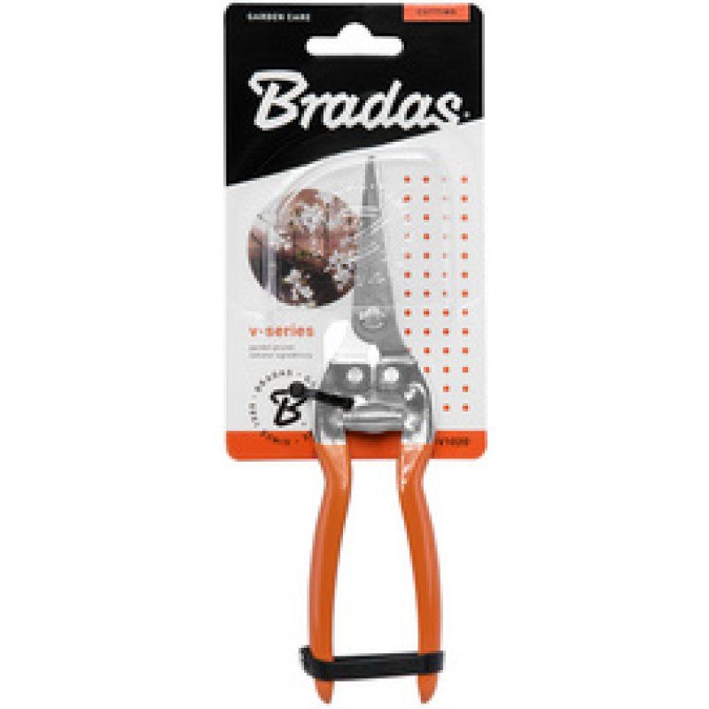 Bradas Sécateur bypass V-SERIES, lame inox droite, orange